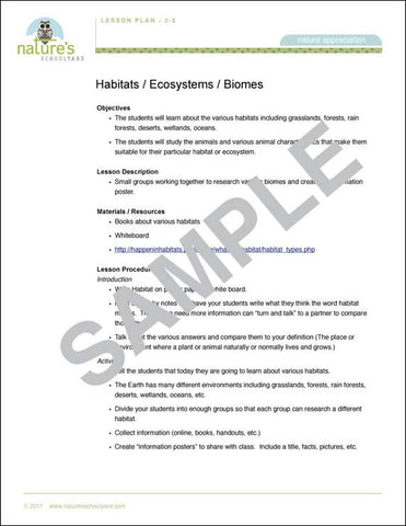 Habitats (2-5)